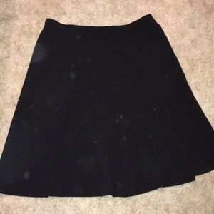 Black Knee Length Skirt